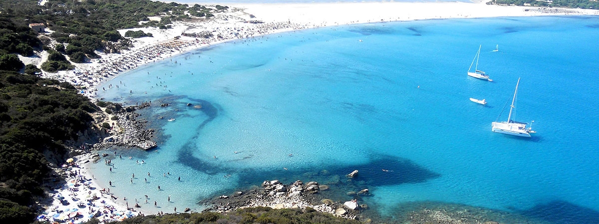 Spiaggia di Villasimius, destinazione raggiungibile con taxi privato da Cagliari